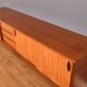 Restored Long EON Elliots of Newbury Teak & Zebrano Long Retro RHF Sideboard
