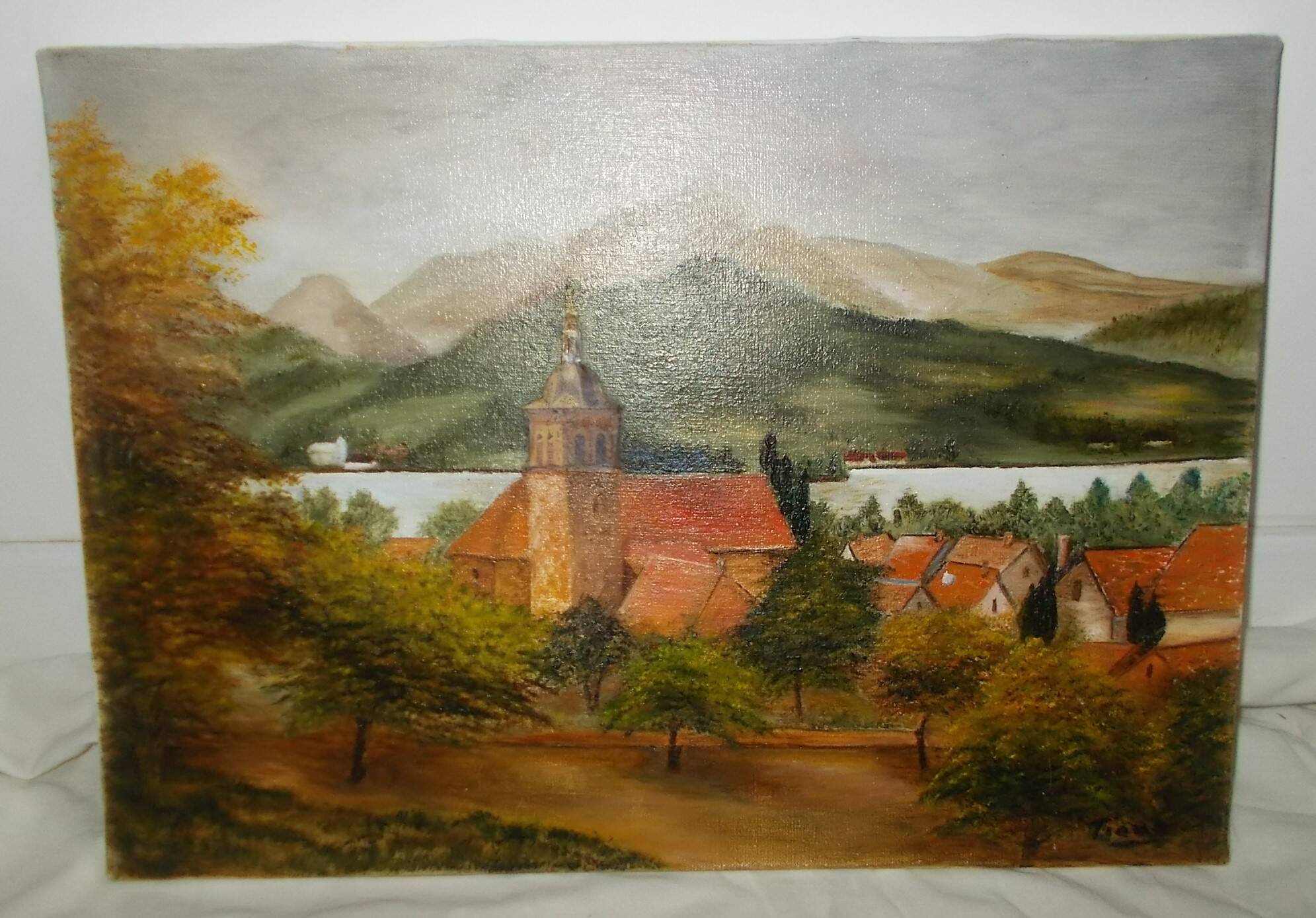 Oil painting landscape