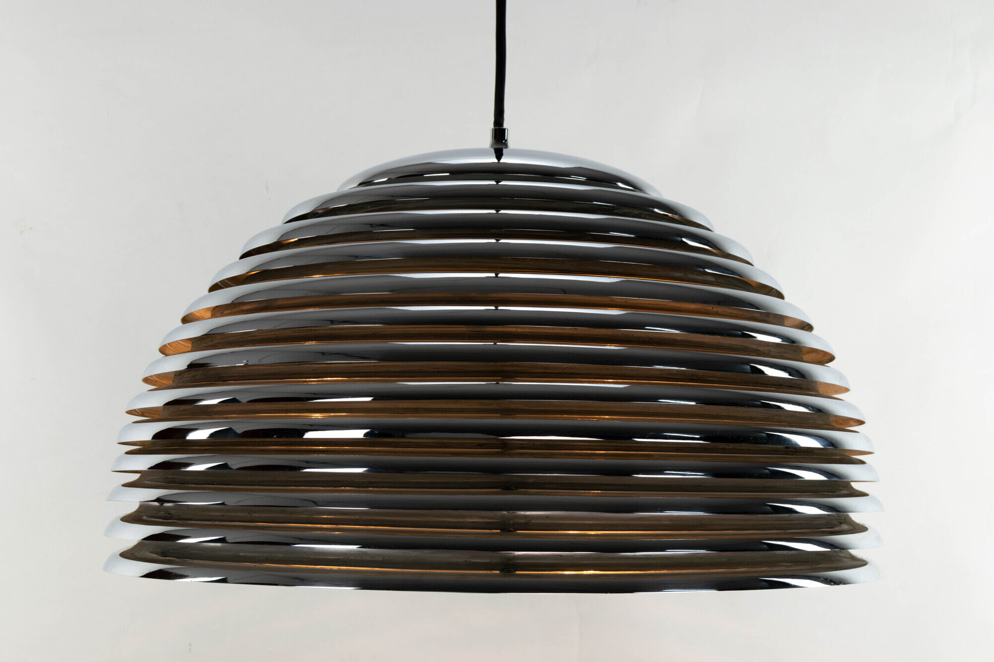 Large Kazuo Motozawa Space Age Chrome Saturno Chandelier for Staff, Germany 1972