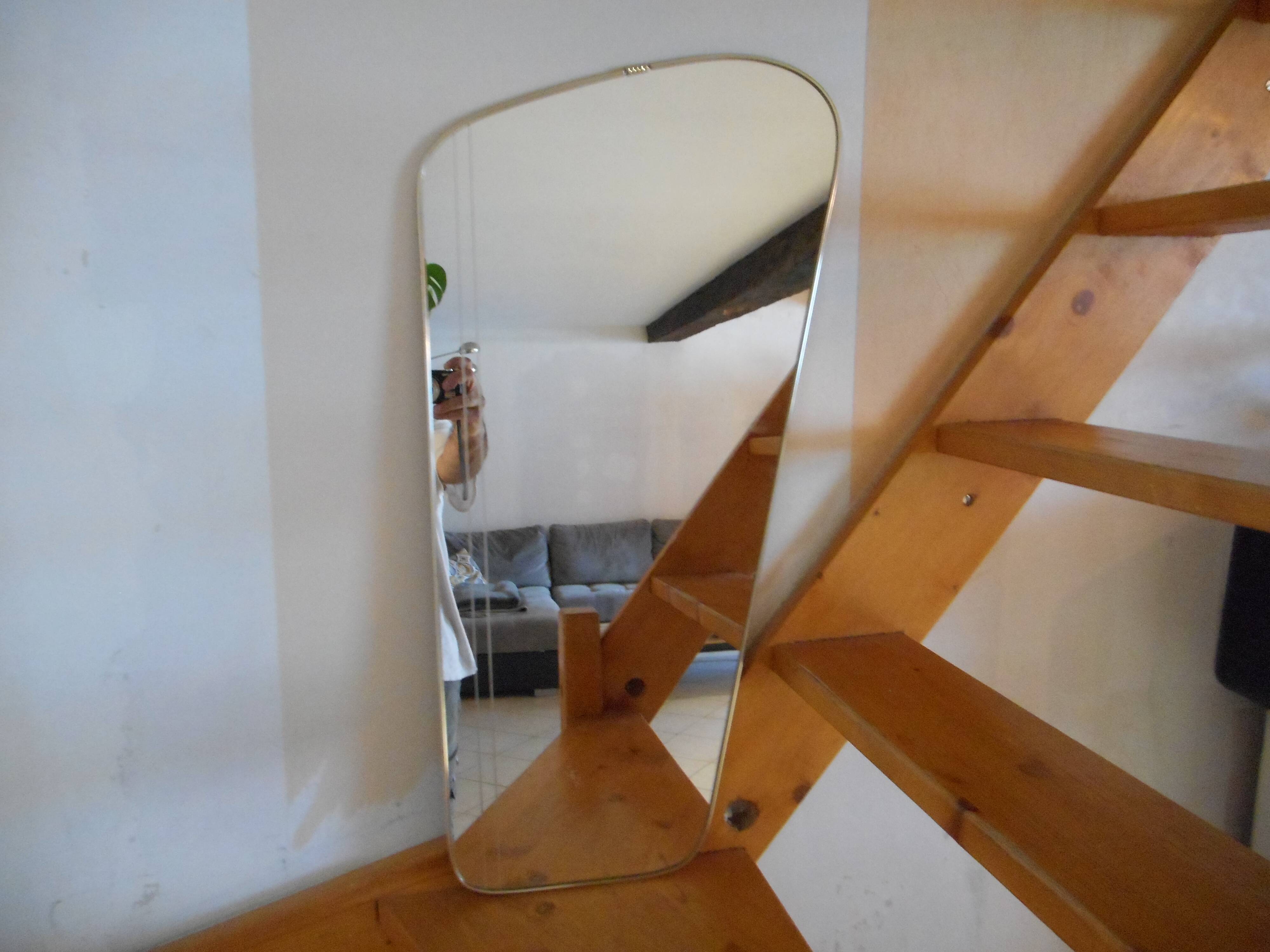 Vintage asymmetric mirror
