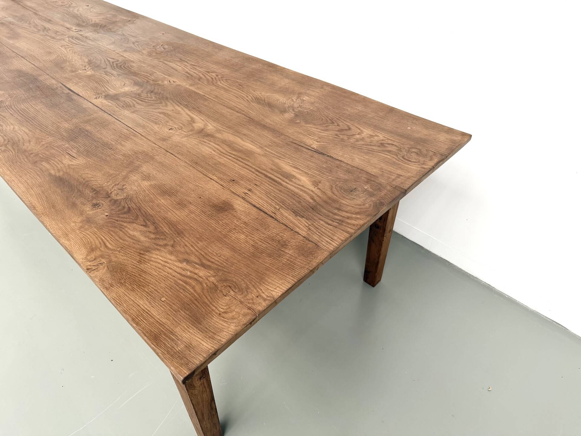 Very large farmhouse table in solid oak.