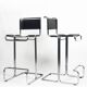 Paire de tabourets de bar vintage par Linea Veam, années 1960.