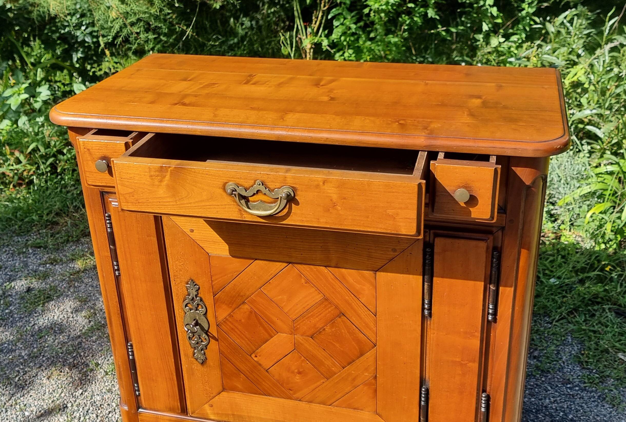 René Trotel Saint-Malo jam cupboard in solid cherry wood