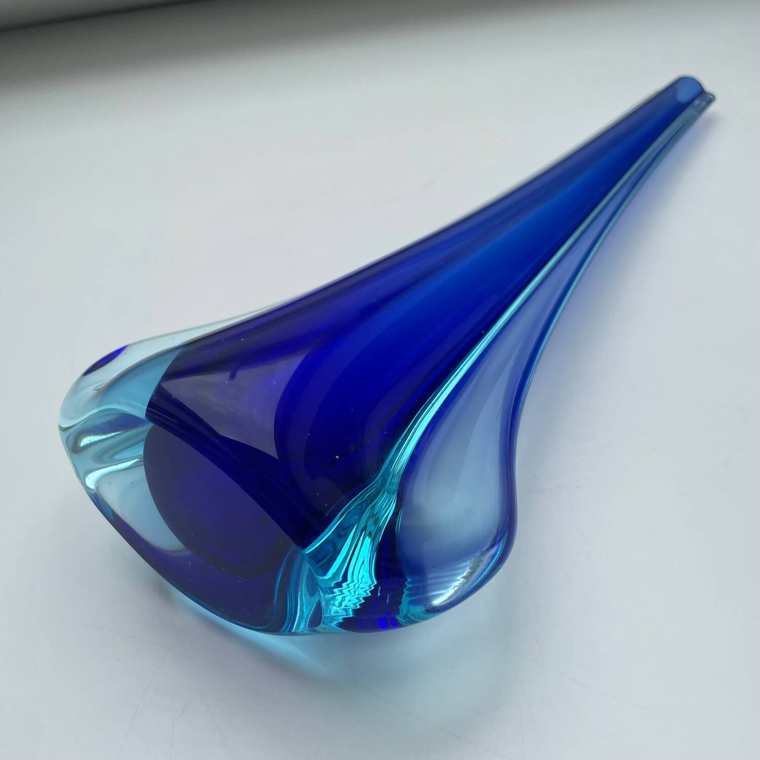 Solifleur vase Sommerso Murano Italy