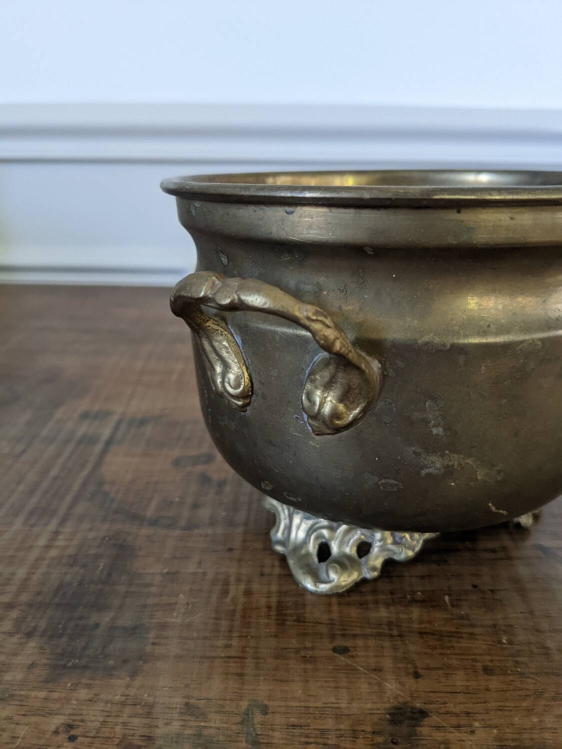 Brass flowerpot