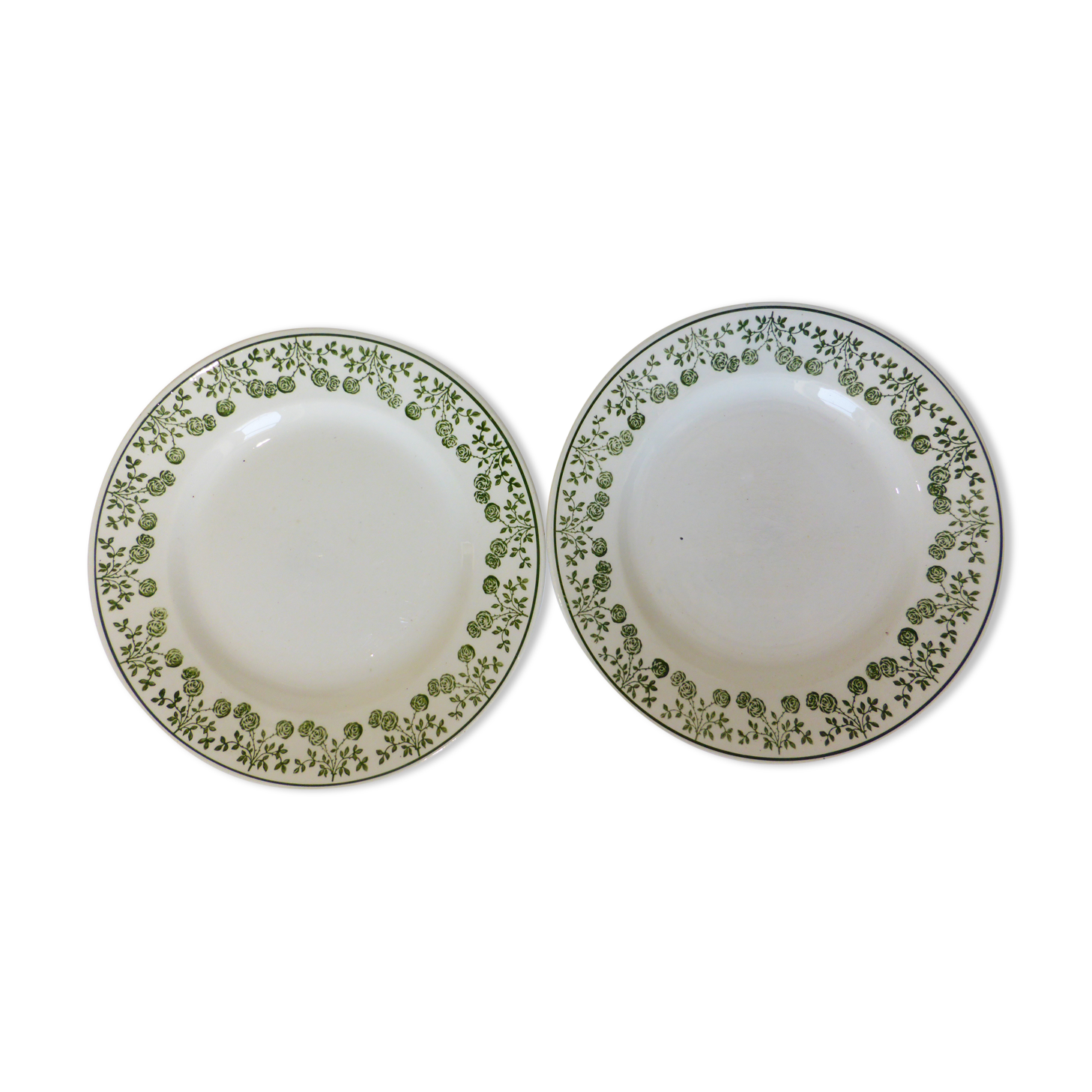 2 vintage dessert plates from St Amand