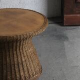 Side table, rattan, 1960s