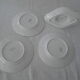 4 Pieces Saint Amand 3 flat plates - saucière décor blue green model Suzanne faience ancient