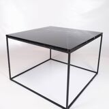 Coffee Table With Black Marble Top And Metal Frame