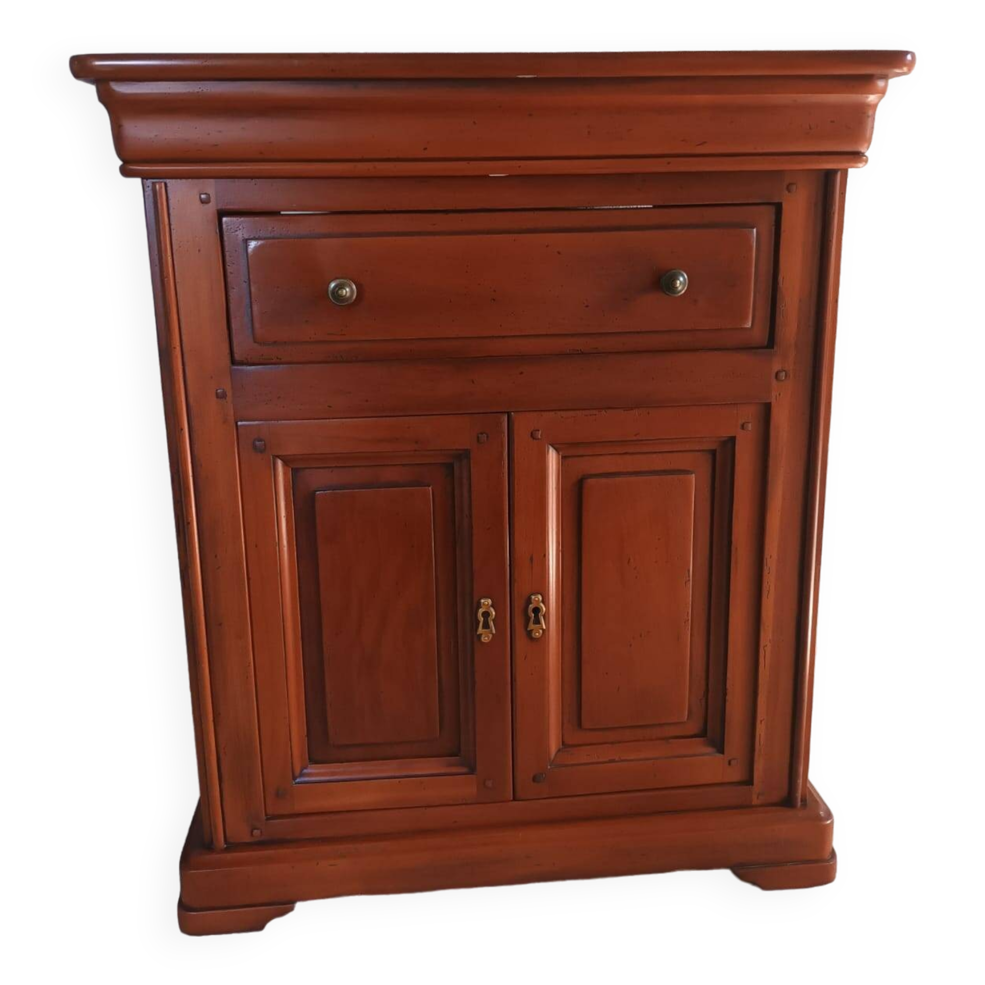 Louis Philippe style cherry wood TV cabinet