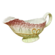 Vintage asparagus motif slipware sauceboat