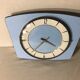 Old clock pendulum formica battery 70s vintage blue