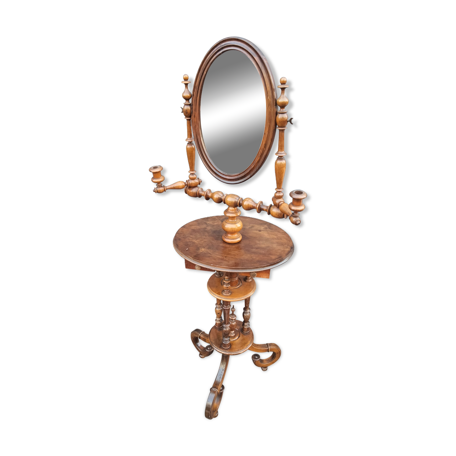 Coiffeuse ancienne meuble de barbier ancien  vintage