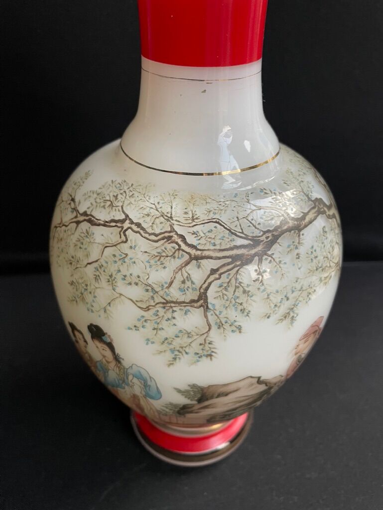 Fiorentina opaline vase for Stelvia