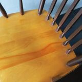 Mid century gliding lounge chair with footrest, 1960s