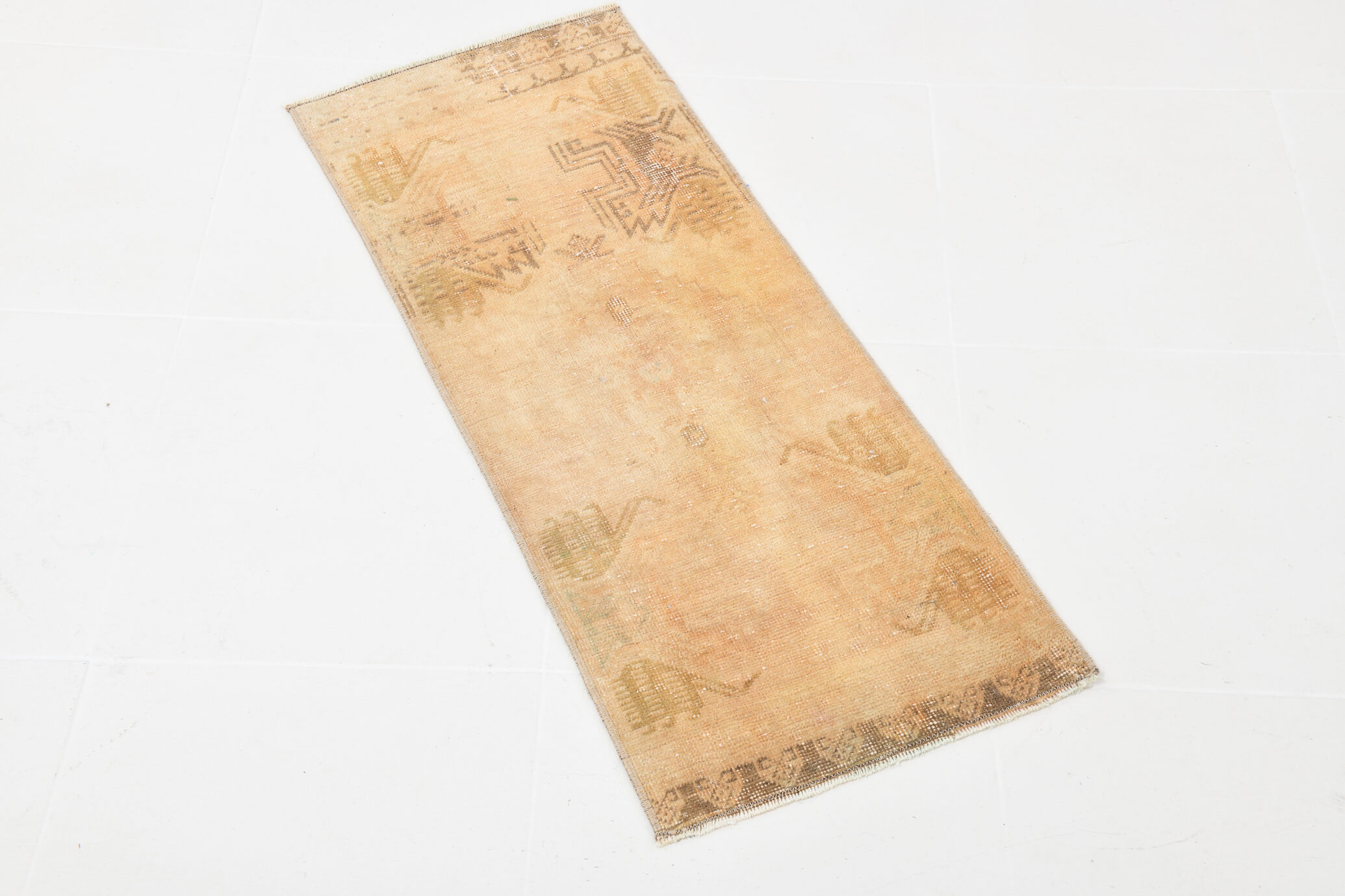 1x3 handmade vintage door mat rug,42x101cm