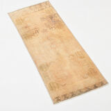 1x3 handmade vintage door mat rug,42x101cm