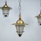 Set of three Mid-Century lanterns. Italy 1960s