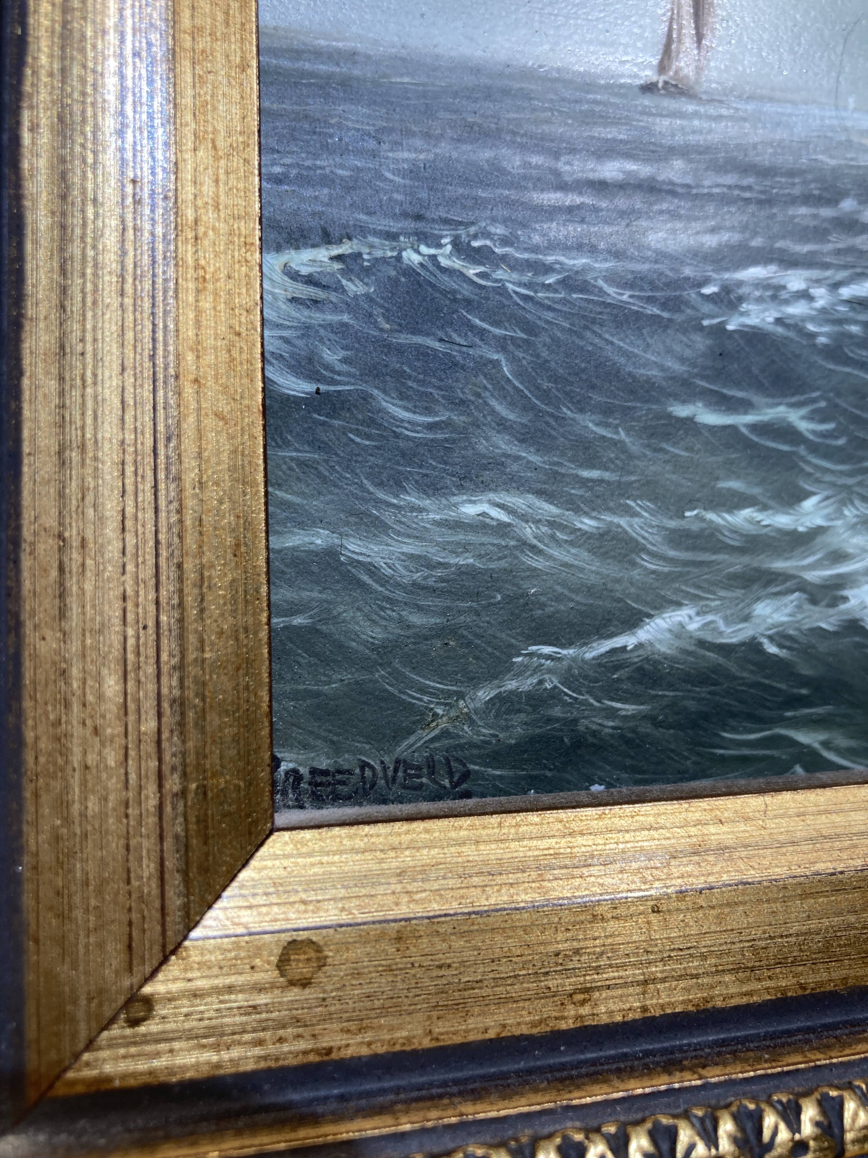 Peinture sur bois signée Breedveld