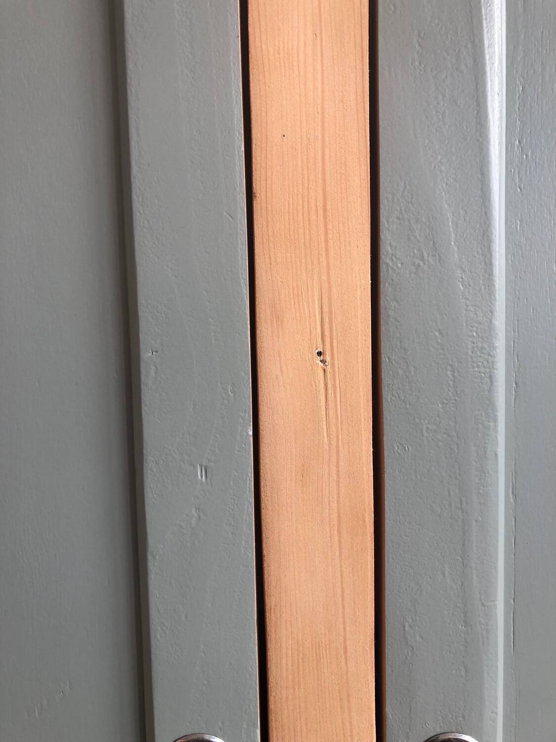 Verdigris two-door wardrobe