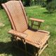 Chaise longue rotin 1930