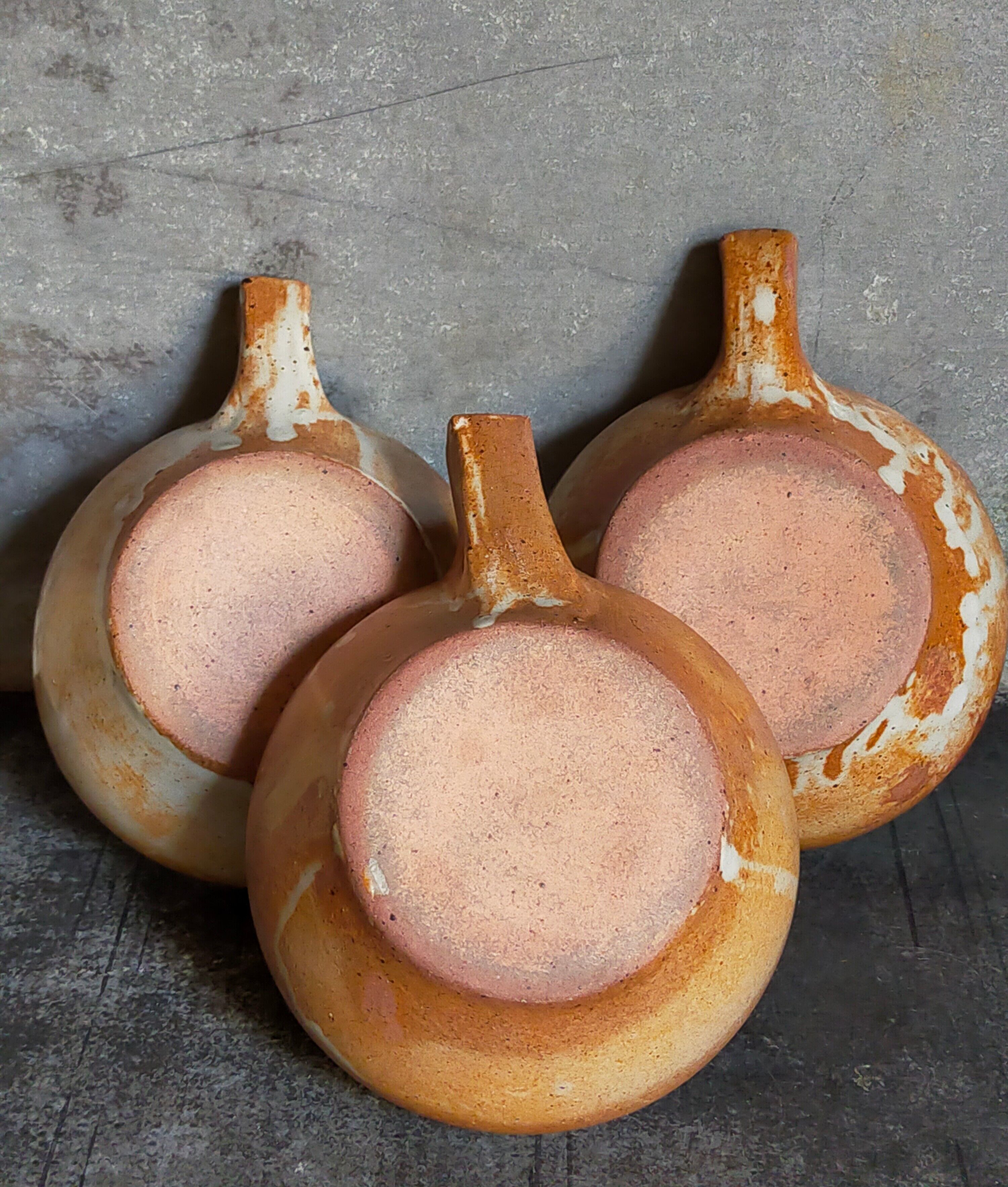Three vintage marais sandstone bowls