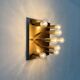 Vintage German Brass Ceiling or Wall Lamp from Sölken, 1970s