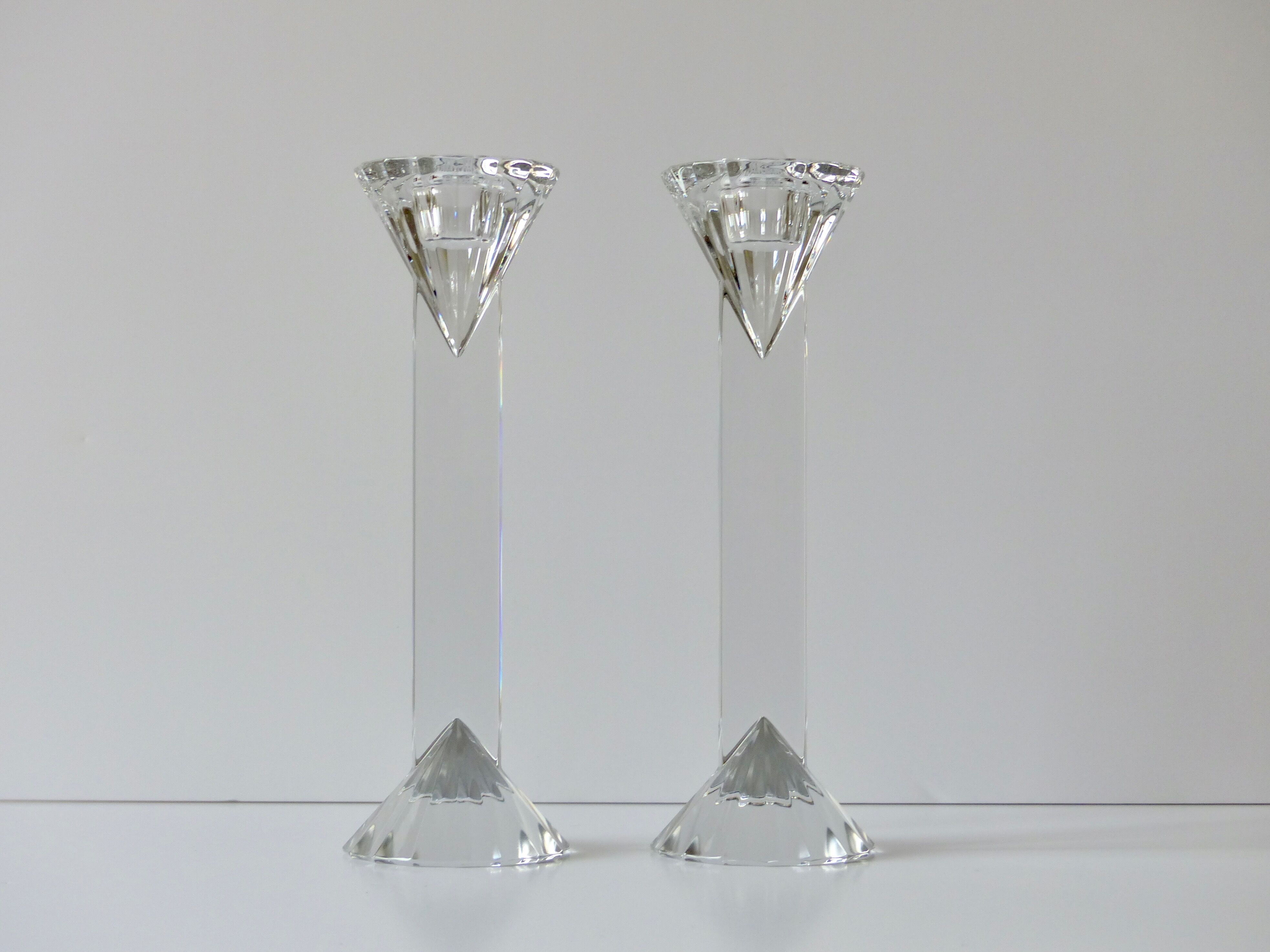 Crystal candlesticks