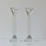 Crystal candlesticks