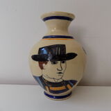 Vase Henriot Quimper faïence numéroté