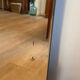 Beveled mirror in festoon 123x51 cm from the 60s