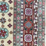 Old hand made square transylvania oriental rug wool 182 x 182