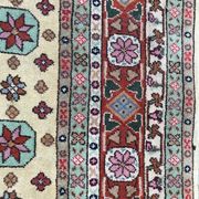 Old hand made square transylvania oriental rug wool 182 x 182