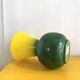 Vintage two-tone green and yellow vase