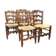 Set of 8 vintage 1930s French chairs