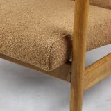 GFM-142 Armchair in Coral Gold Bouclé attributed to Edmund Homa, 1970s