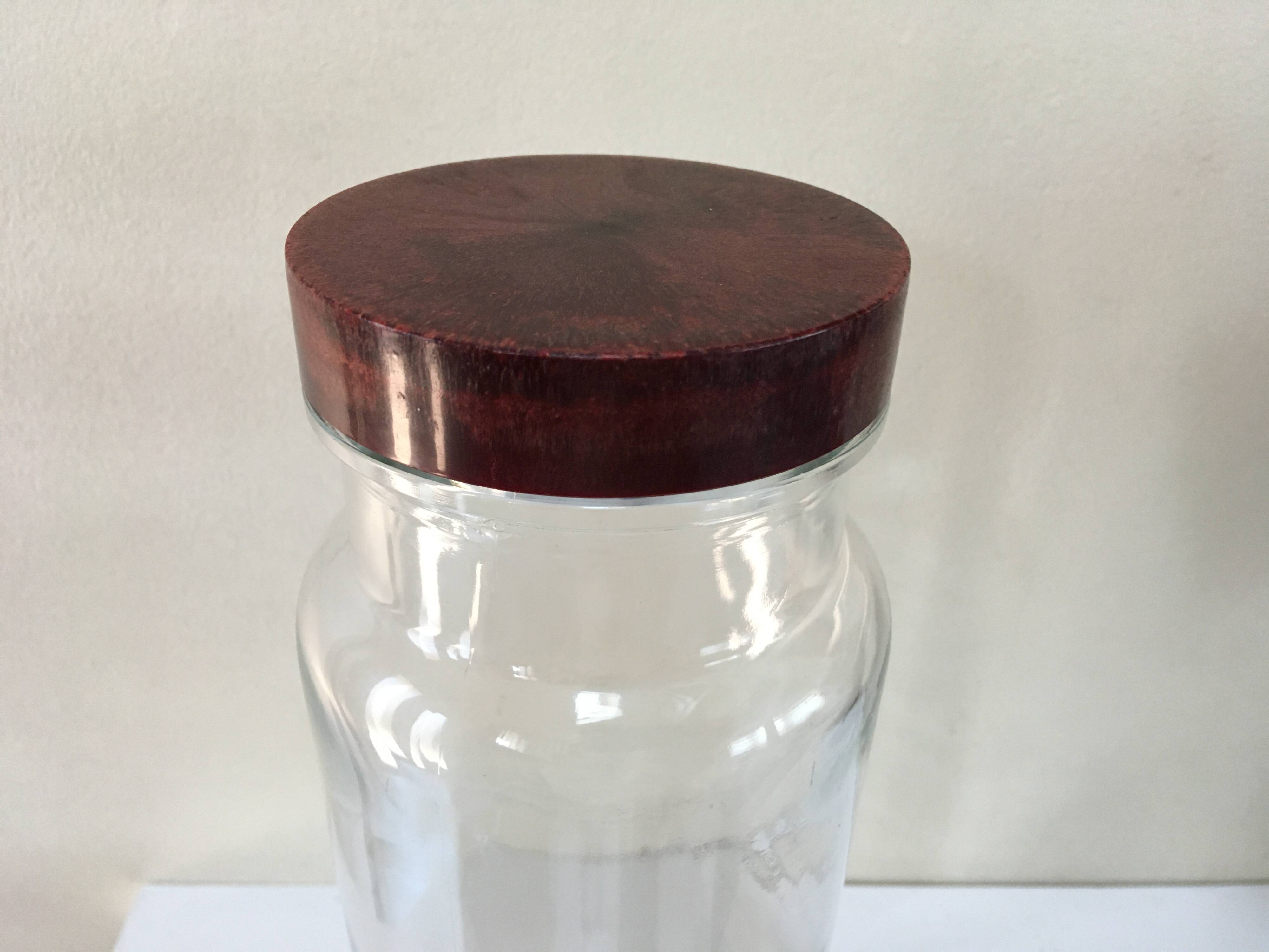 Bakelite glass jar 1930