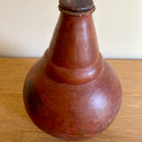 Handmade terracotta sake bottle vase