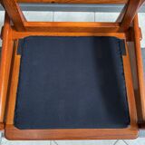 Ensemble de deux fauteuils danois en teck et cuir par HS Danemark 1970s