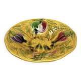 Old Sarreguemines barbotine fruit bowl salad bowl circa 1920