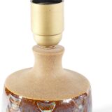 Scandinavian Modern Blue Glazed Stoneware Table Lamp, Søholm Stentøj, 1960s