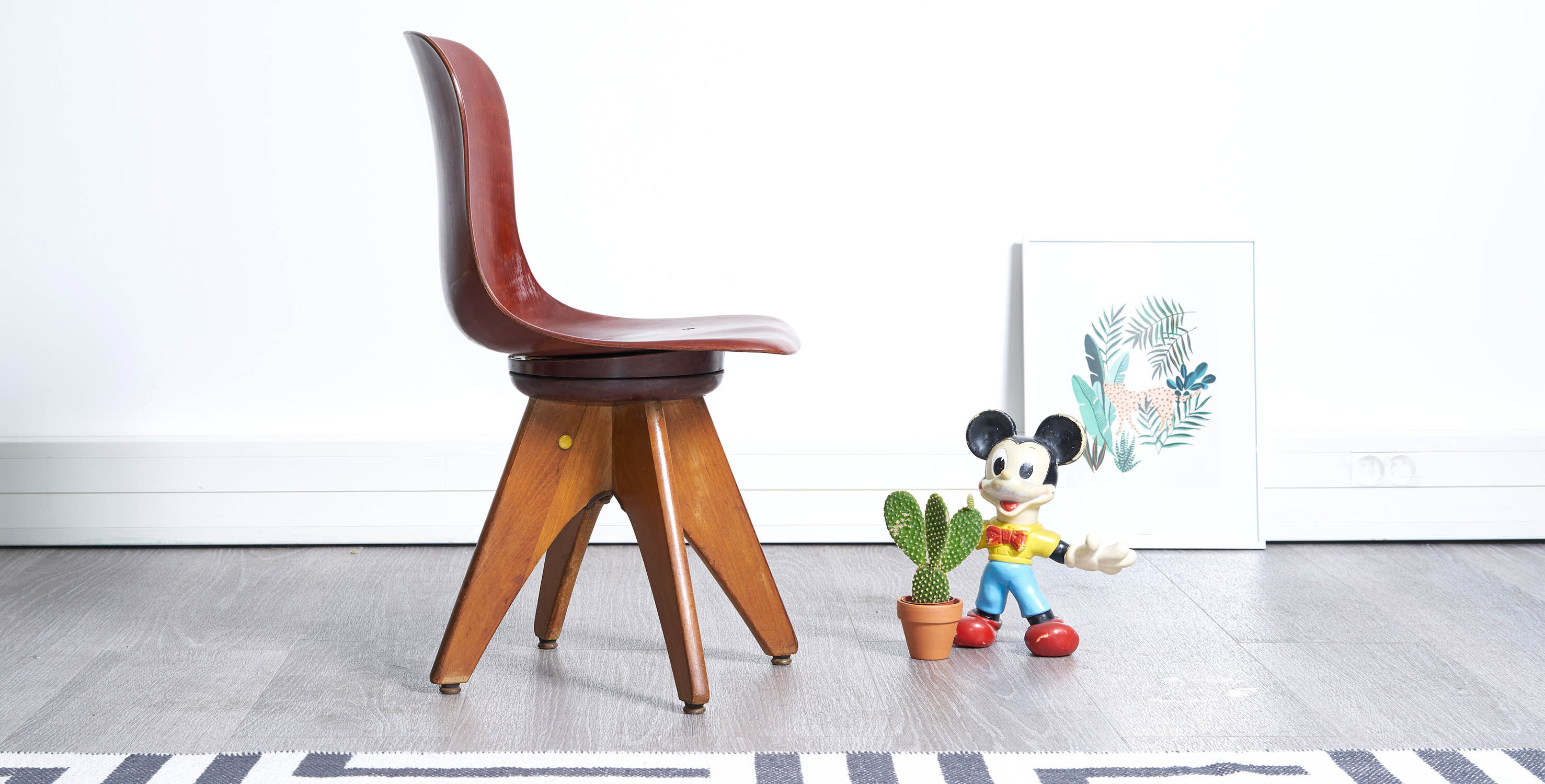 Chaise enfant Flötotto style scandinave des années 60