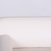 White Slezák sofa - 1930s Czechia - Leather, Beech and Chrome