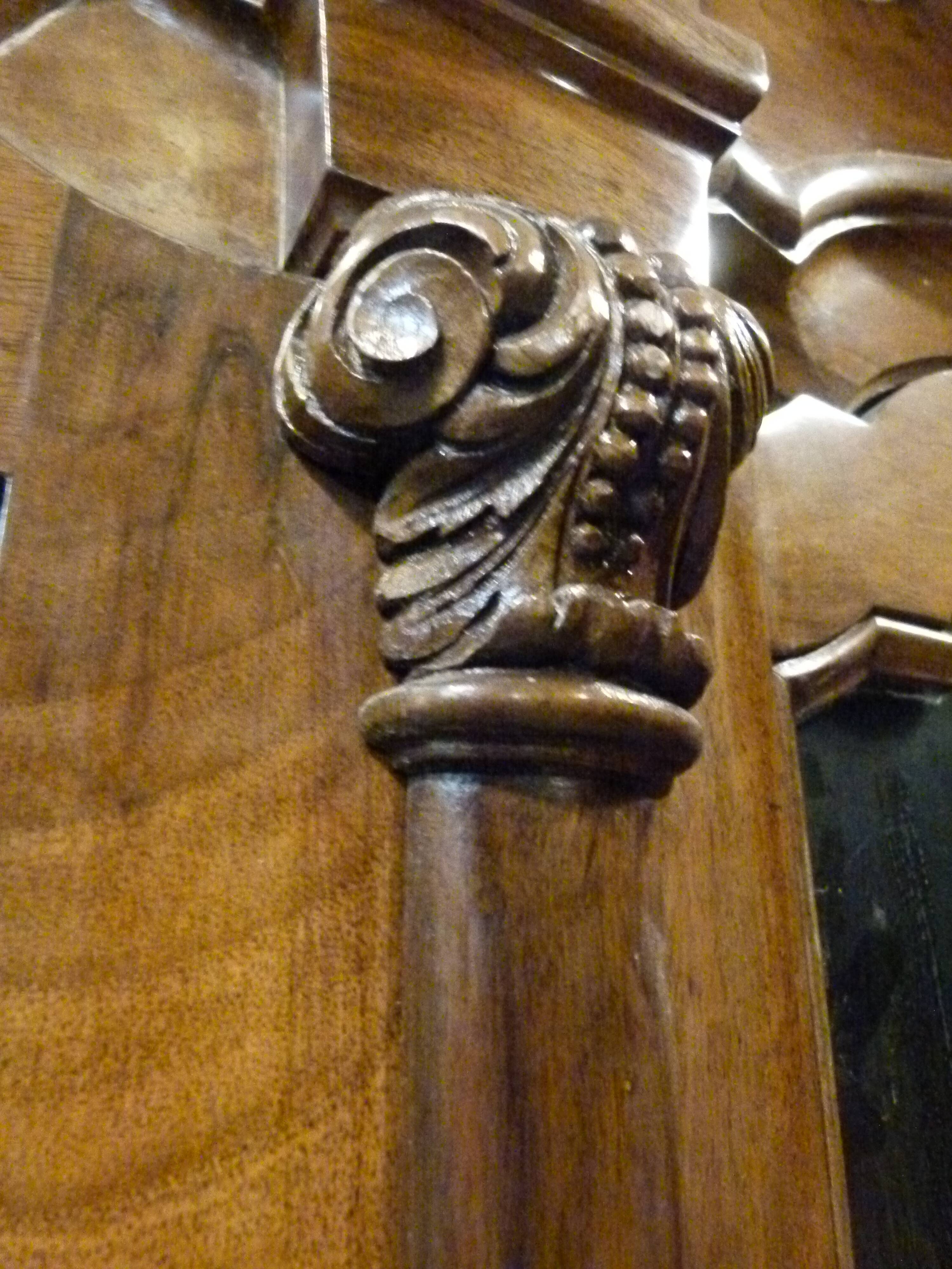 English mahogany showcase XXth