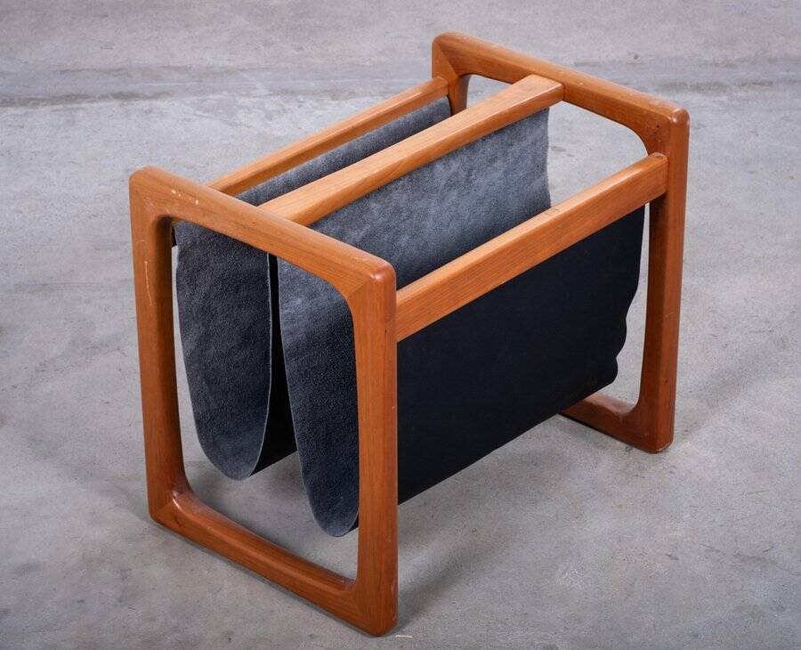 Teak Magazine Holder attributed to Aksel Kjersgaard, Denmark, 1960s