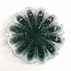 Murano glass ashtray Mid Century Modern with controlled bubbles