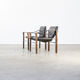 Set of 2 Maurice Burke ‘chelsea’ vintage black leather safari chairs for Pozza