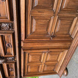 Meuble cabinet louis xiii double corps armoire renaissance ancien