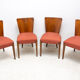 Art Deco Dining Chairs H-214 by Jindrich Halabala for ÚP Závody, 1950's