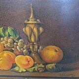 Belgium oil painting by G. Henrotte Fruit Still Life 1914